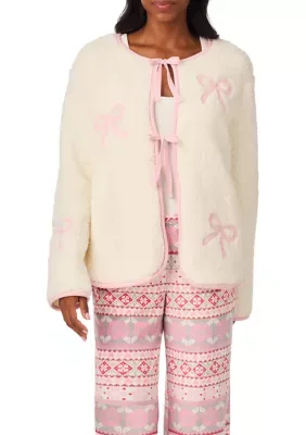 Snuggly Sweet Sherpa Cardigan by 40winks