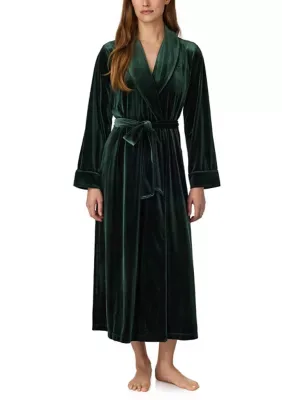 Long Sleeve Shawl Collar Long Robe by Ralph Lauren