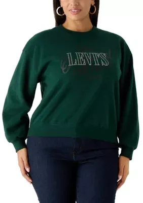 Crew Neck Stud Logo Sweatshirt by Levi's