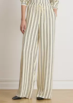 Striped Jacquard Wide-Leg Pants by Ralph Lauren