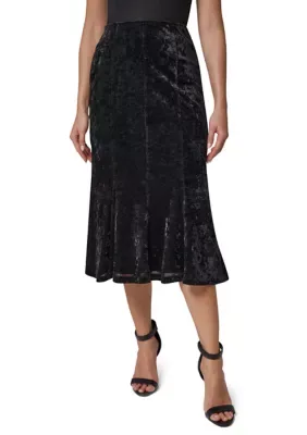 Velvet Midi Skirt by Donna Karan New York