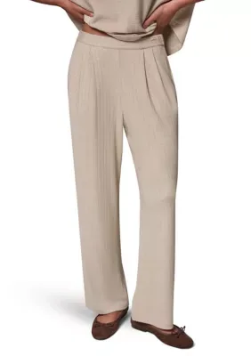 Wide Leg Pleated Athletic Pants by Donna Karan Weekend