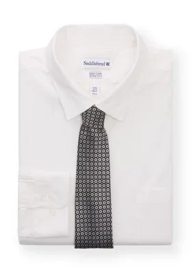 Tall Allover Stretch Dress Shirt by Saddlebred