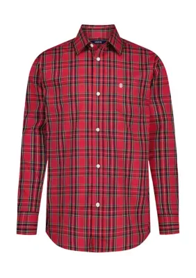 Gracefield Plaid Poplin Shirt by IZOD