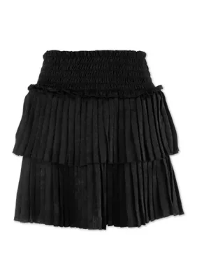 Pleated Tiered Skirt by Speechless