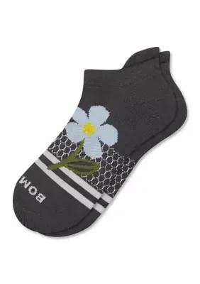 Floral Double Stripe Ankle Socks