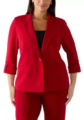 Cool Crepe Single Button Jacket