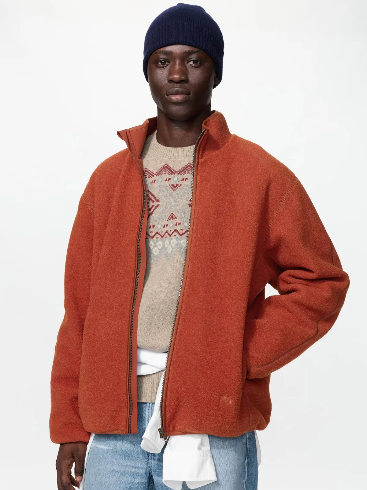 Windproof Fleece Jacket by Uniqlo