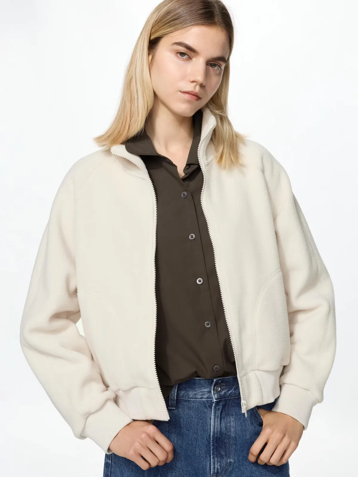 Fleece Short Blouson Jacket