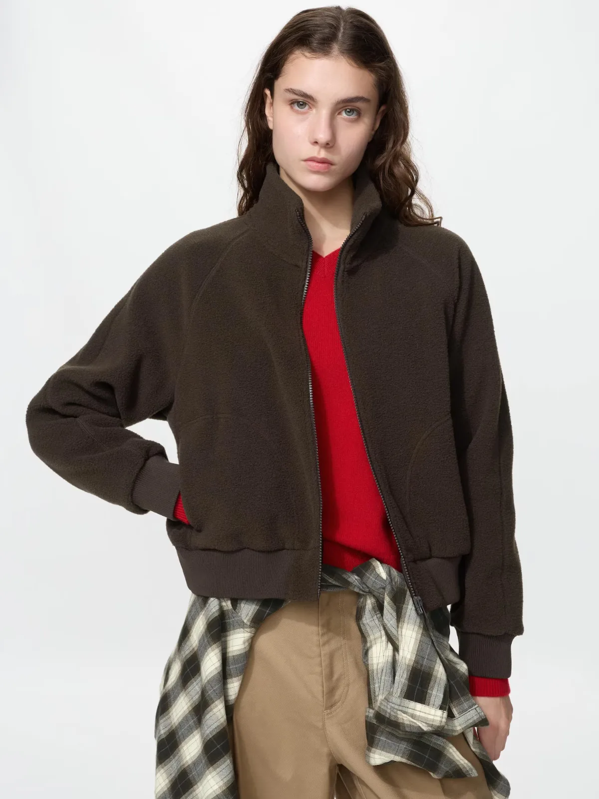 Fleece Short Blouson Jacket