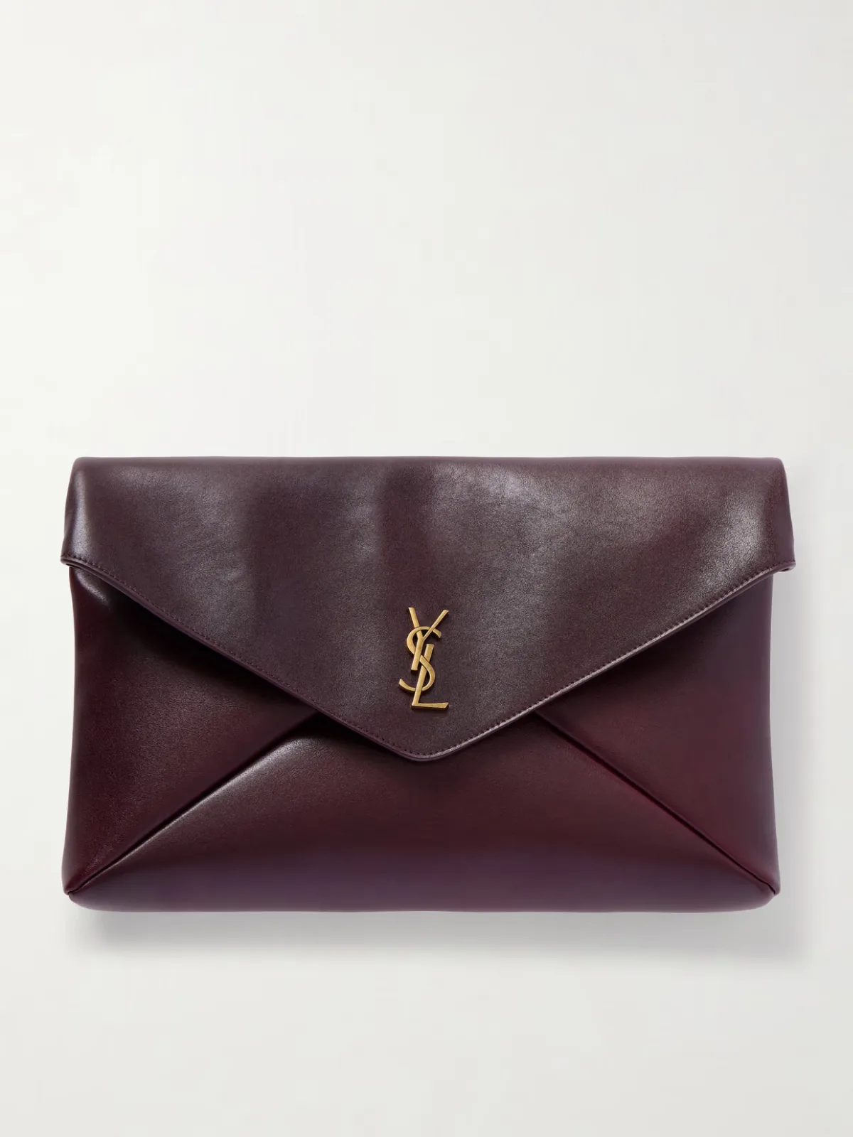 - Cassandre Xxl Envelope Leather Shoulder Bag -