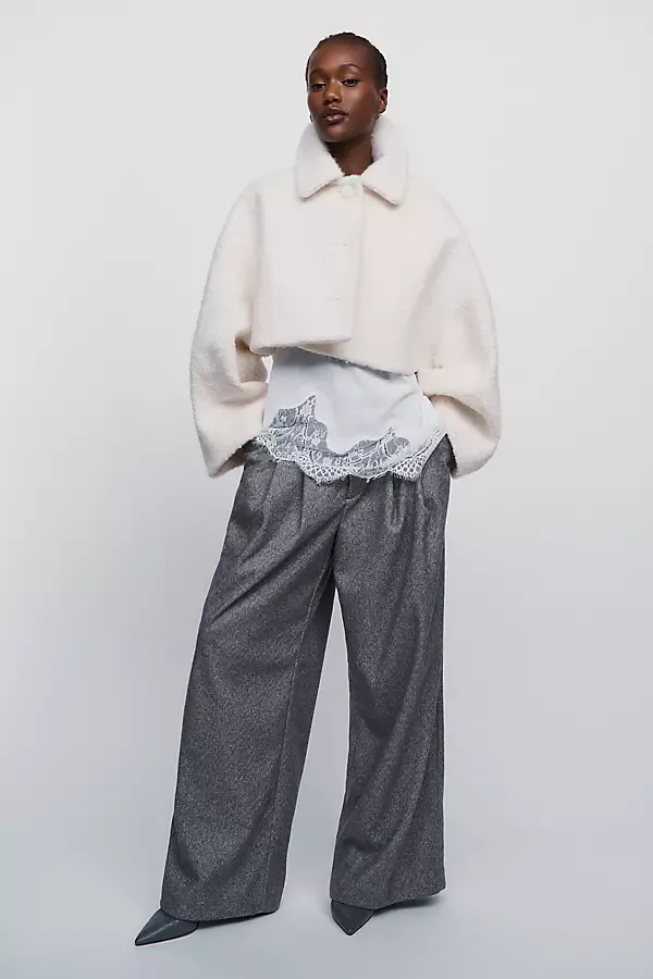 Boxy Micro Coat Jacket by Maeve