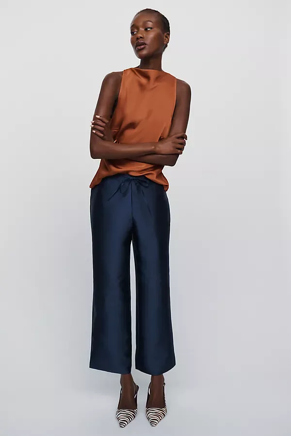 Olina Cropped Straight Leg Pants