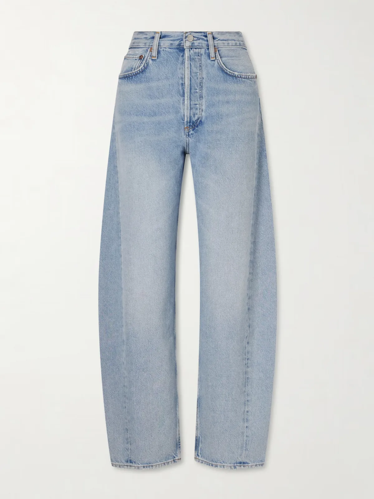 - Luna Pieced High-rise Wide Leg Jeans -