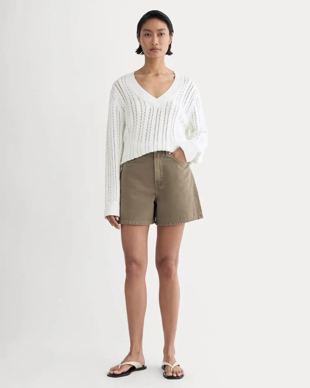 A-Line Denim Short, Cotton by Everlane
