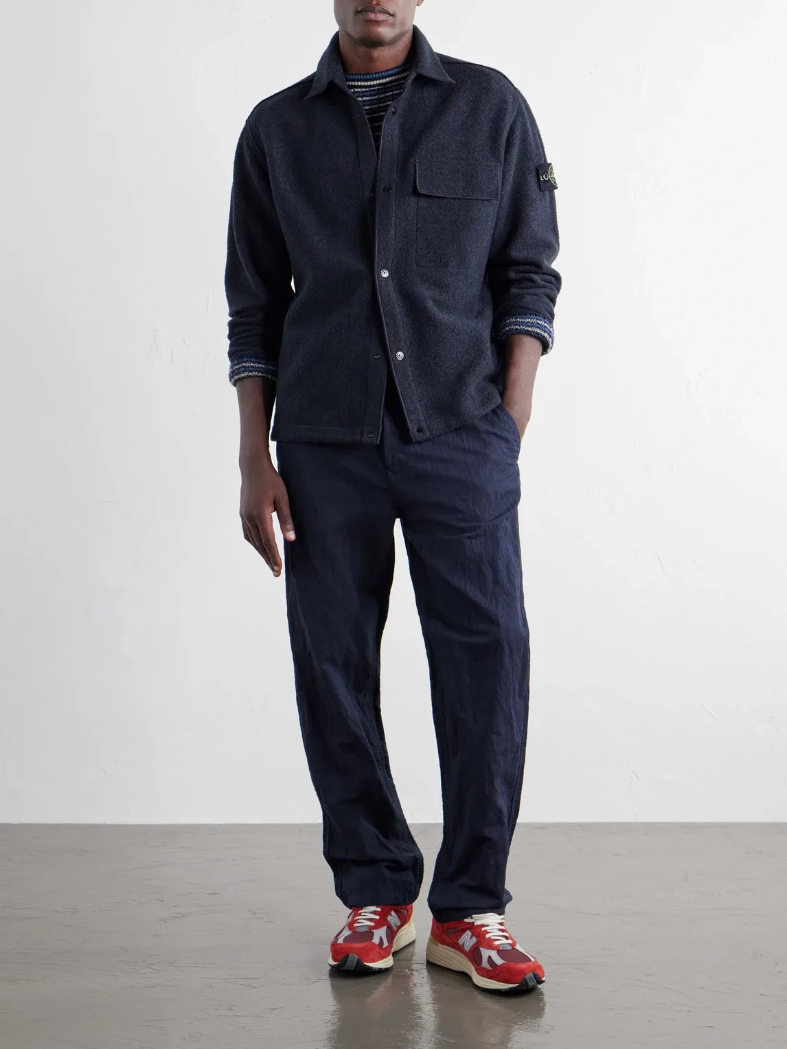 Micro Bouclé Overshirt by Stone Island