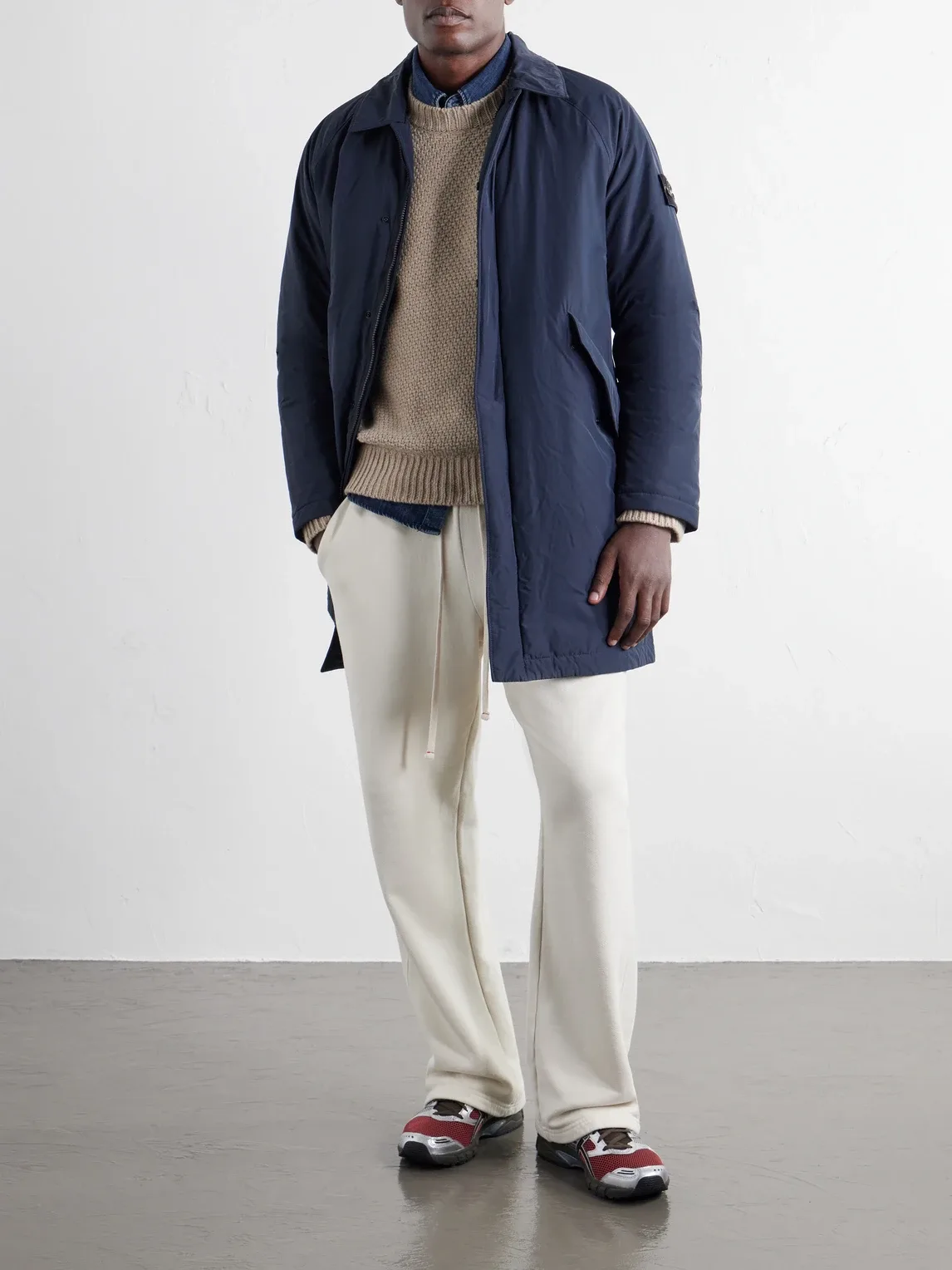 Micro Twill Coat by Stone Island