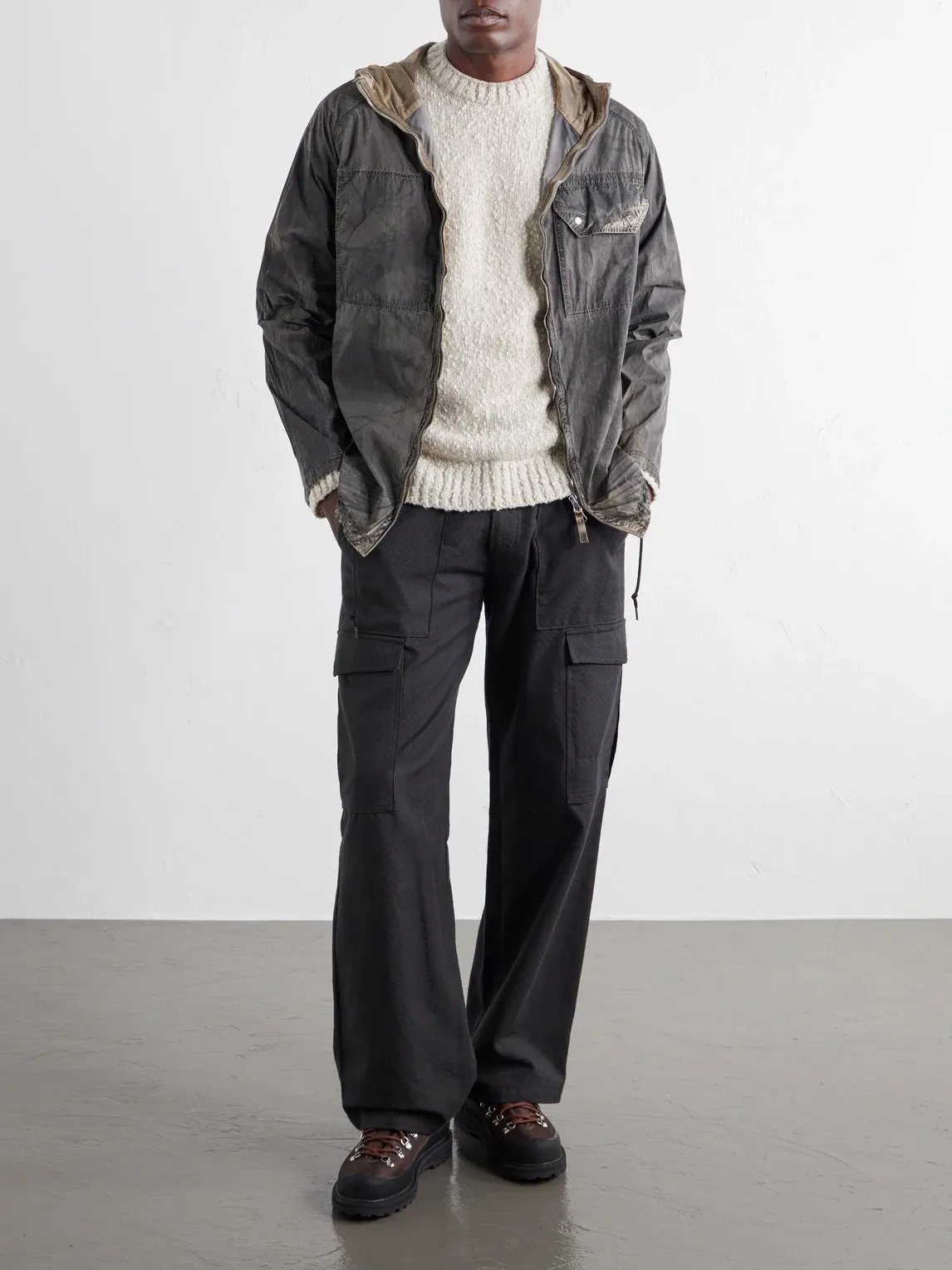 Speckled Wool Nylon Sweater