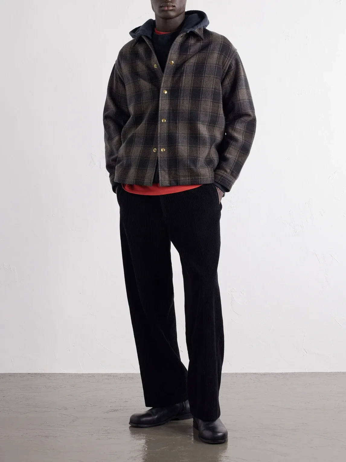 Checked Wool and Cashmere-Blend Flannel Overshirt by Apresse