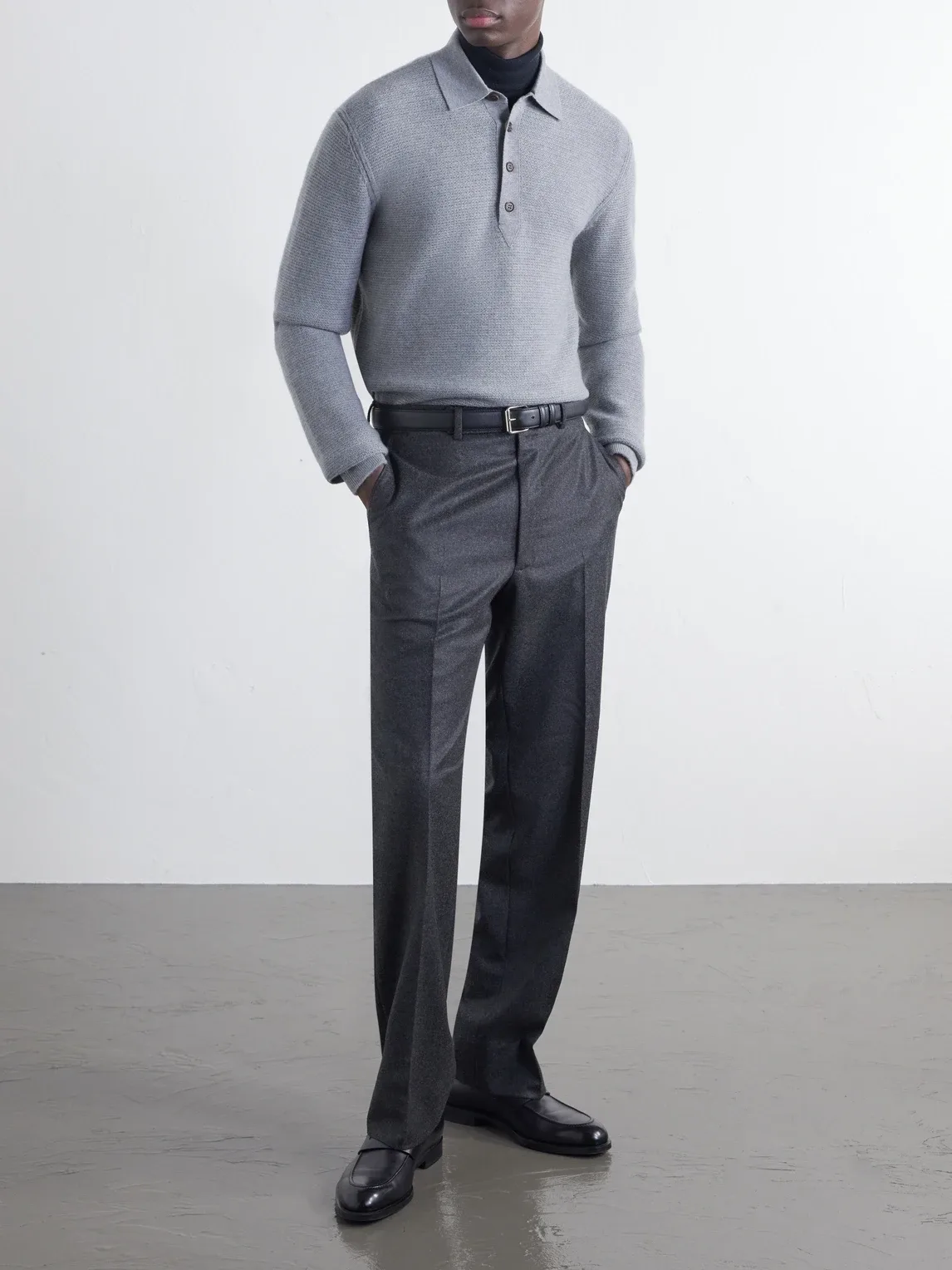Oasi Cashmere-Piqué Polo Shirt