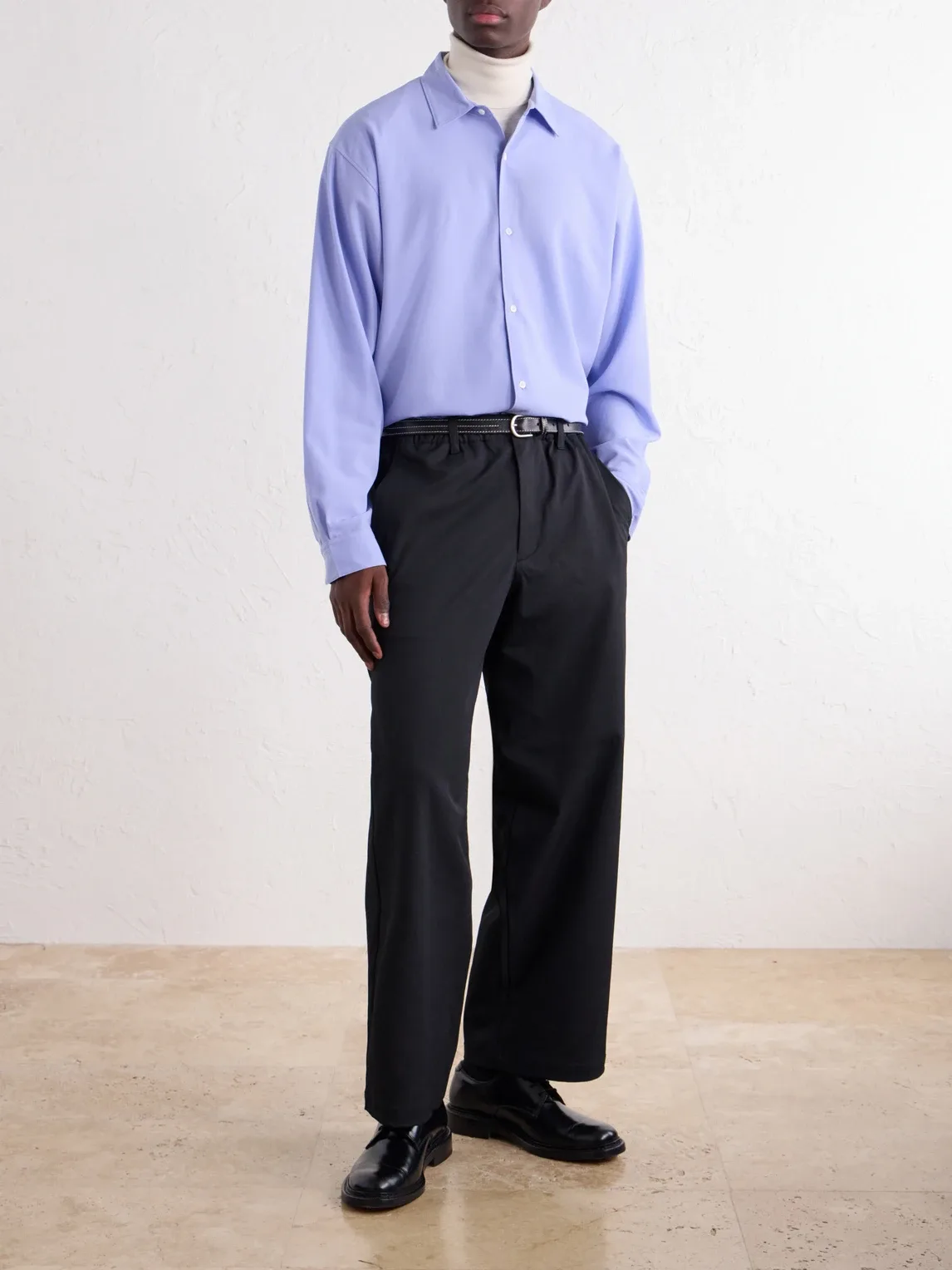 Straight-Leg Solotex Gabardine Trousers