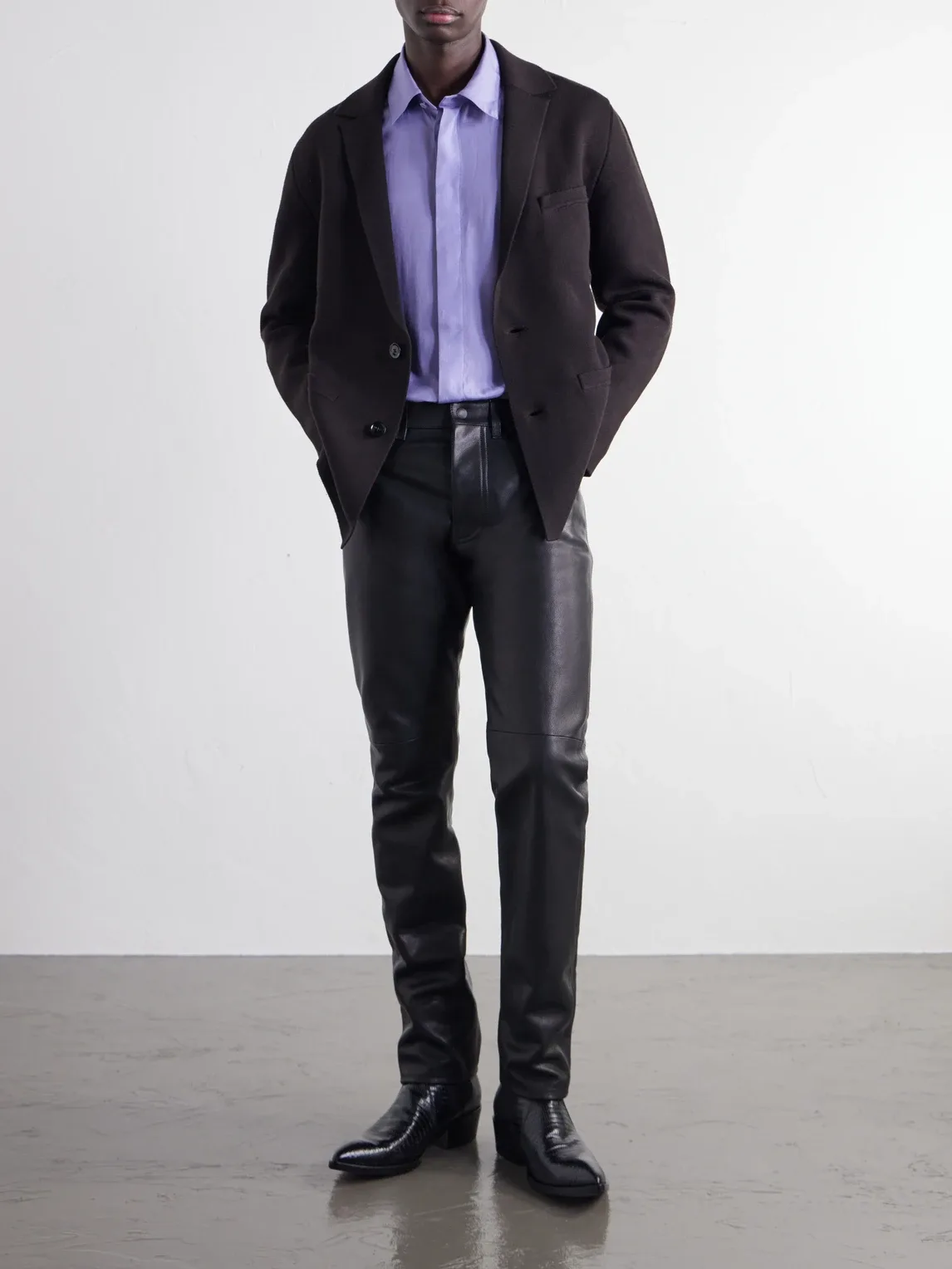 Cotton and Silk-Blend Twill Shirt