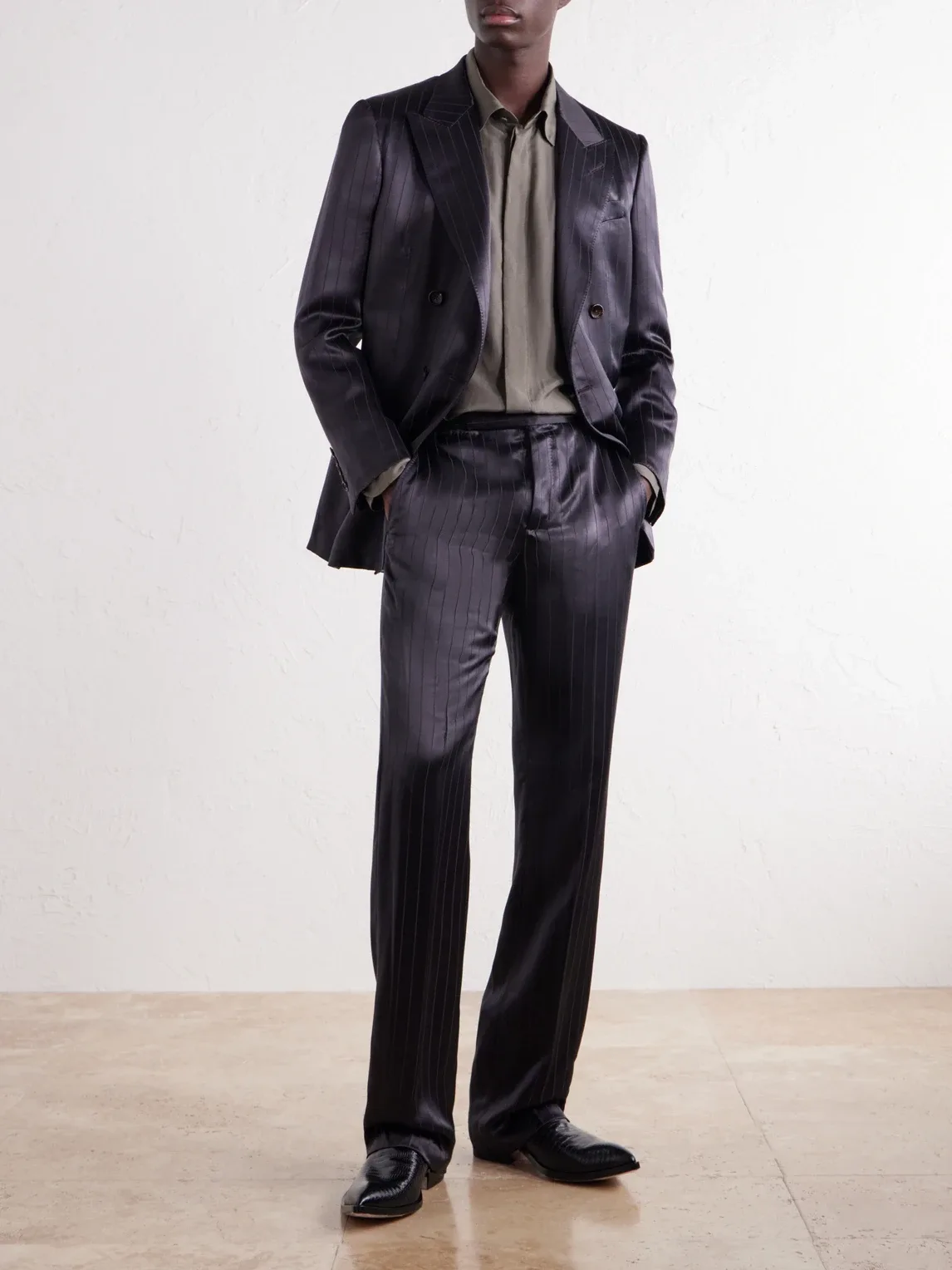 Cotton and Silk-Blend Twill Shirt