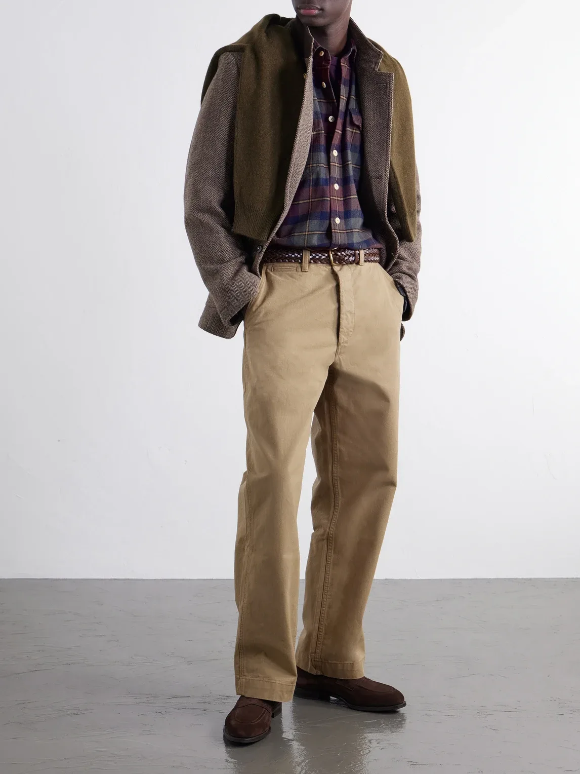 Checked Brushed Cotton-Flannel Shirt