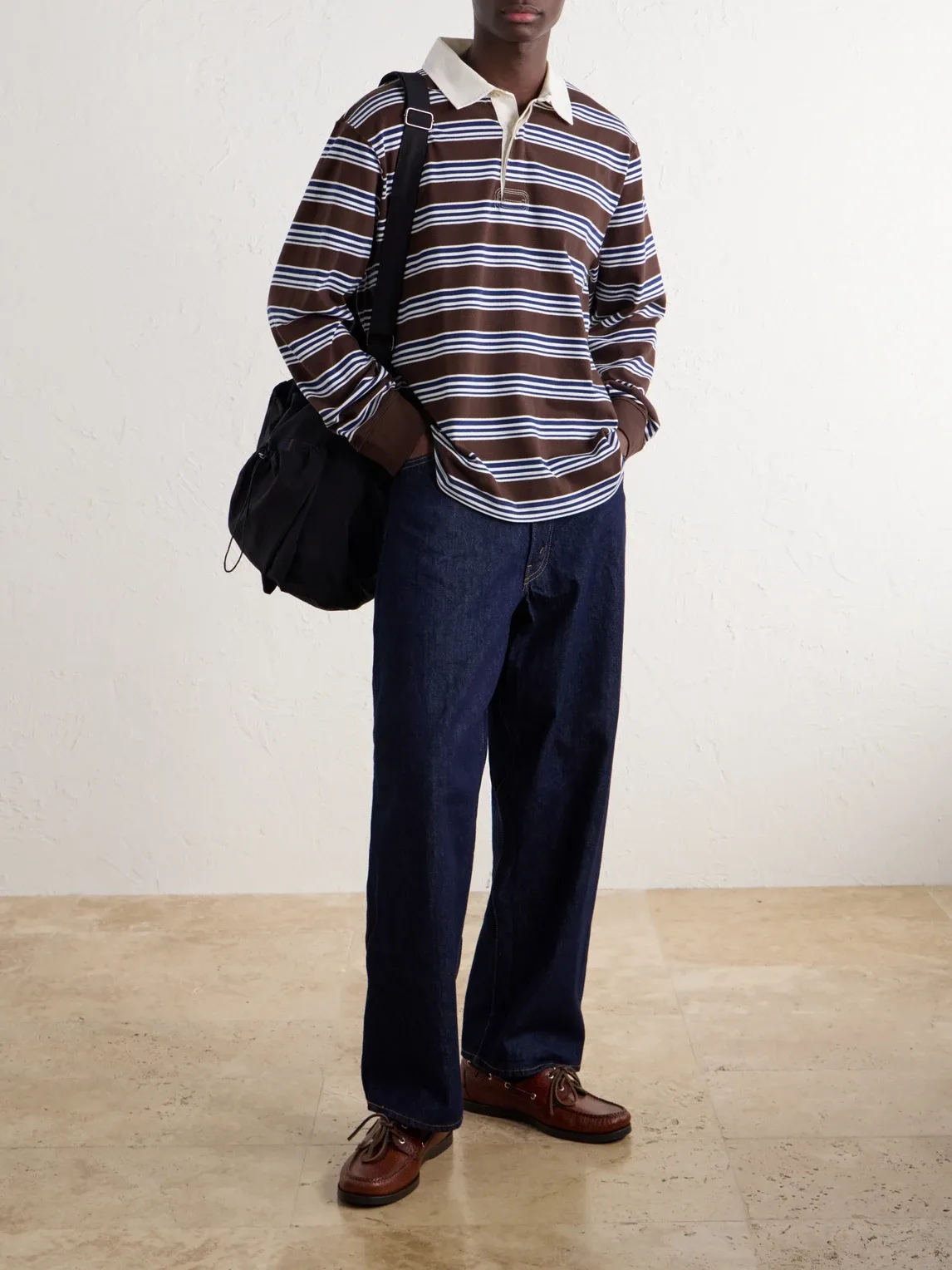 Striped Cotton-Jersey Polo Shirt