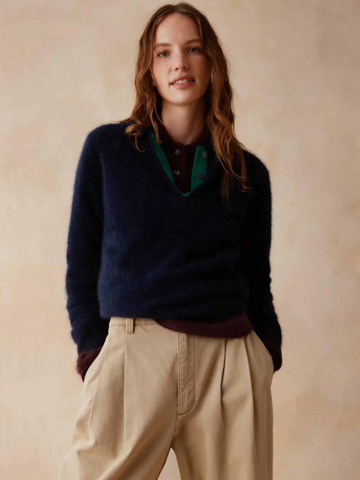 Banana Republic x Zankov Frankie Cashmere Sweater Polo Shirt by Banana Republic