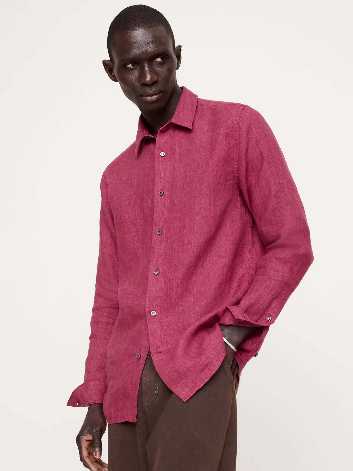 Slim-Fit Linen Shirt by Banana Republic