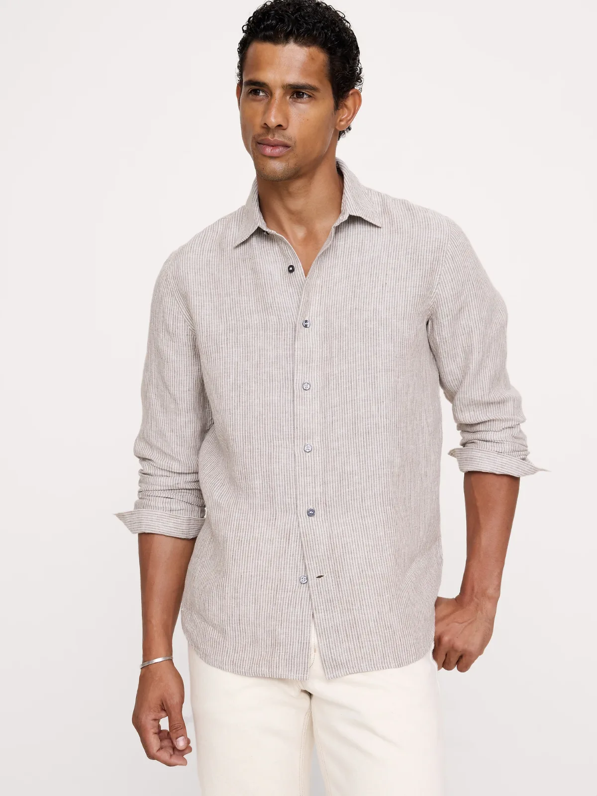 Standard-Fit Linen Shirt by Banana Republic