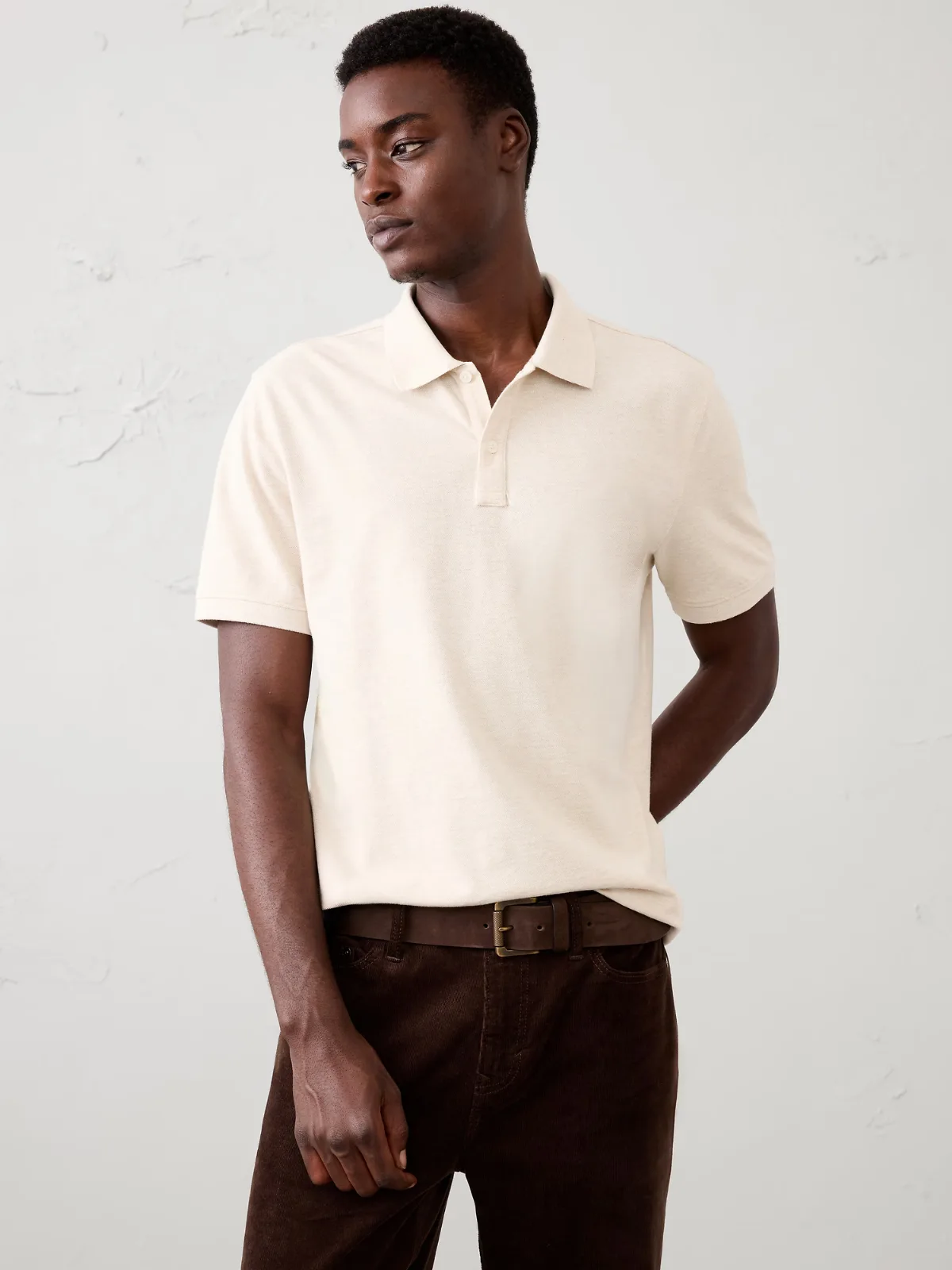 Standard-Fit Pique Polo by Banana Republic