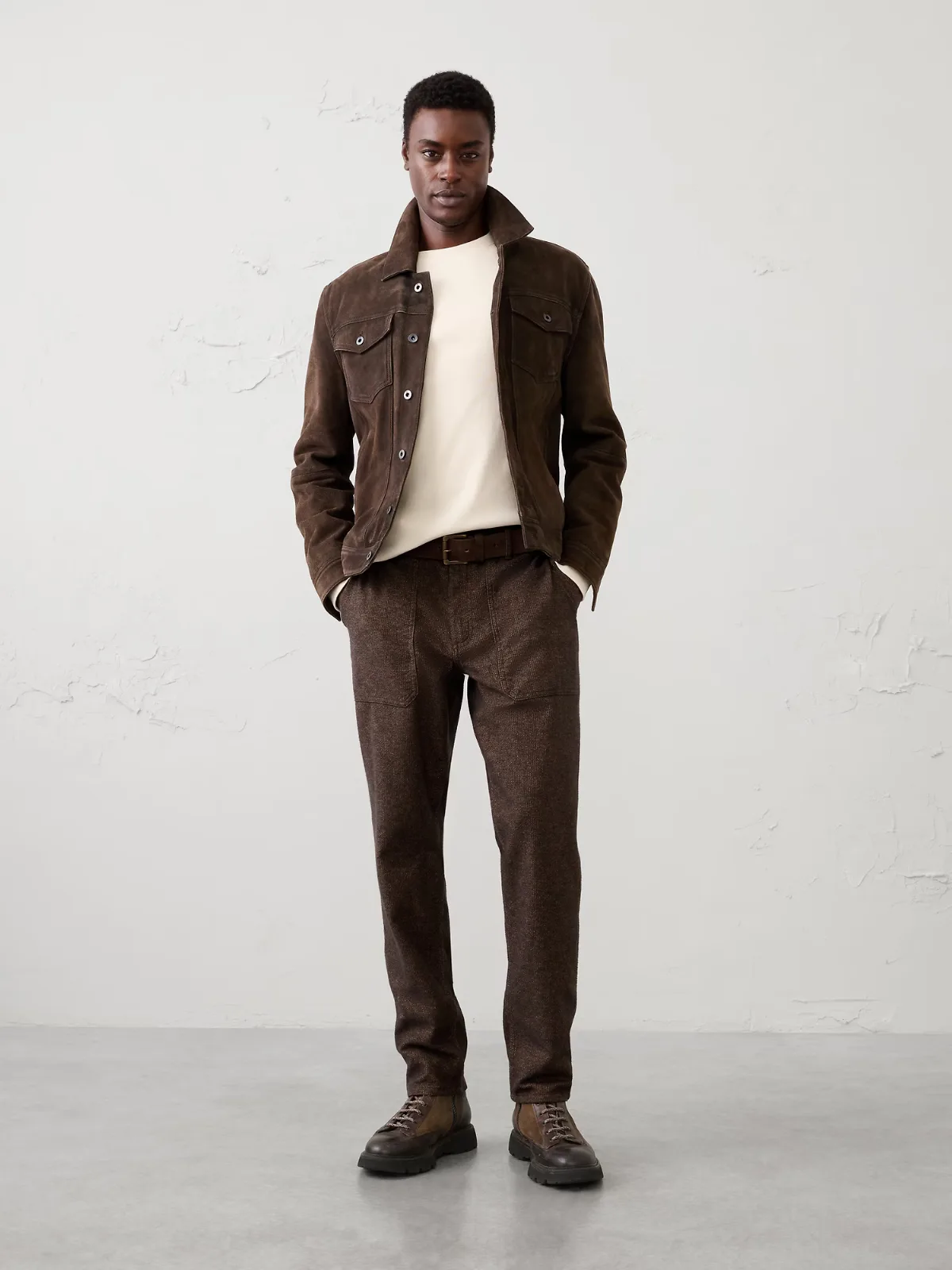 Athletic-Fit Textured Utility Pant