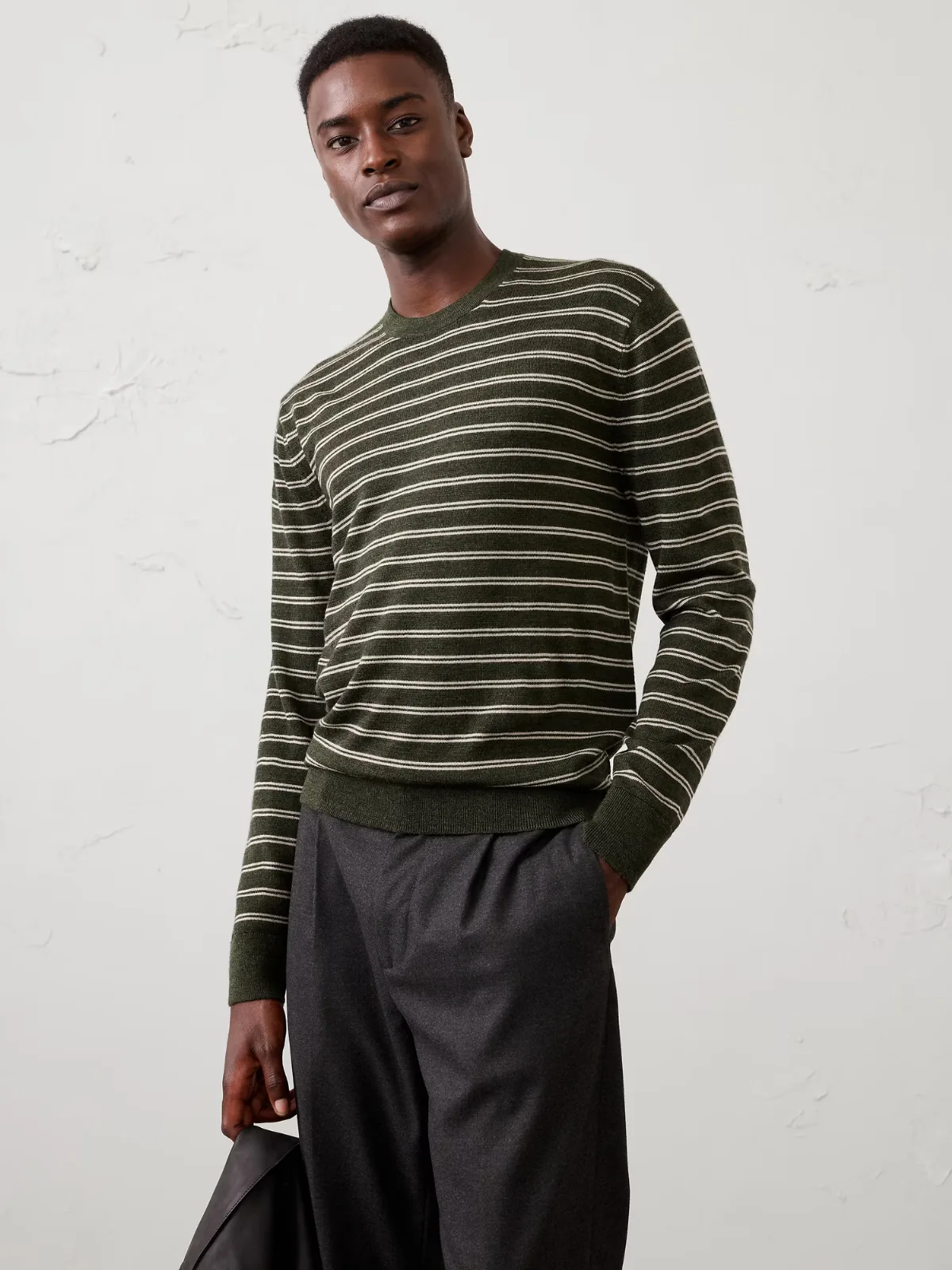 Merino Wool Striped Sweater by Banana Republic