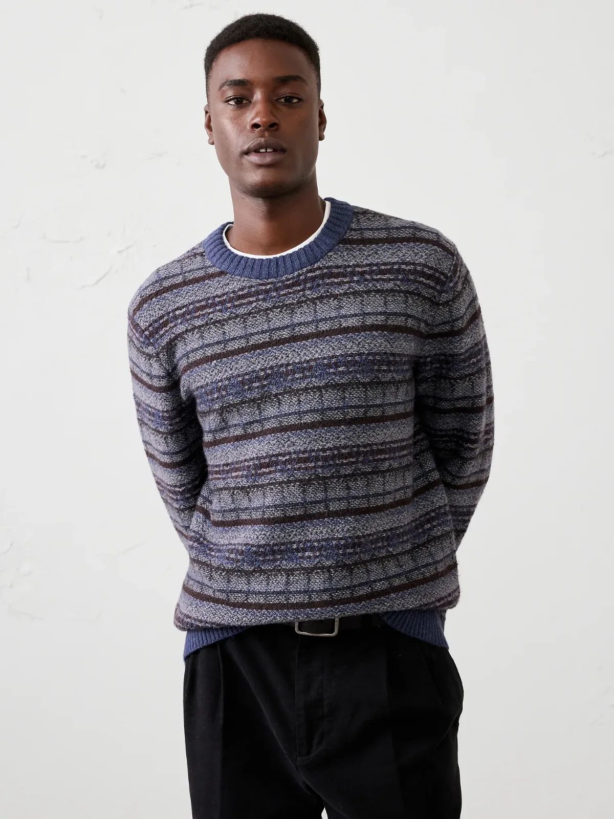 Fair Isle Reverse Pattern Sweater by Banana Republic