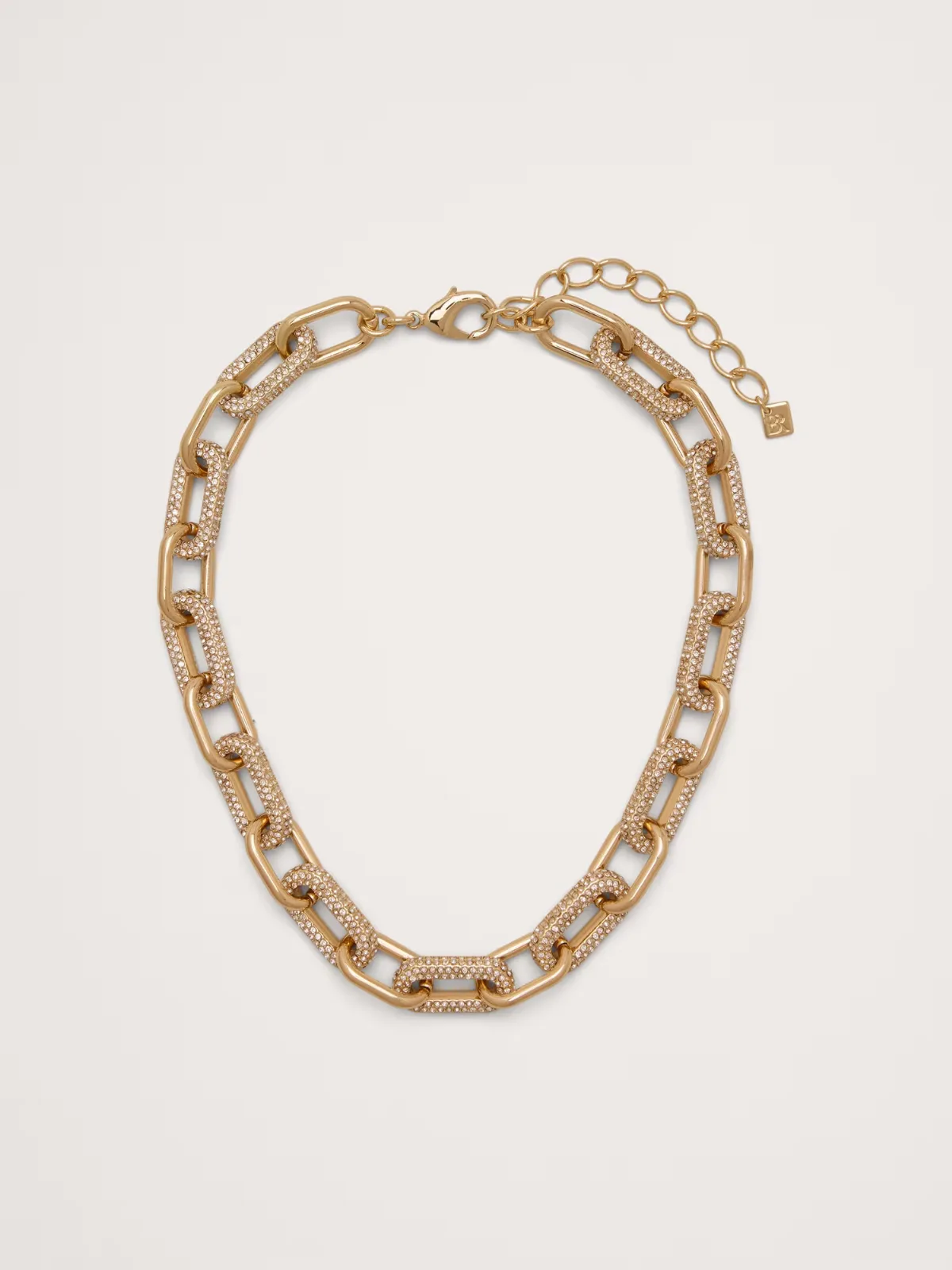 Pave Paperclip Necklace by Banana Republic