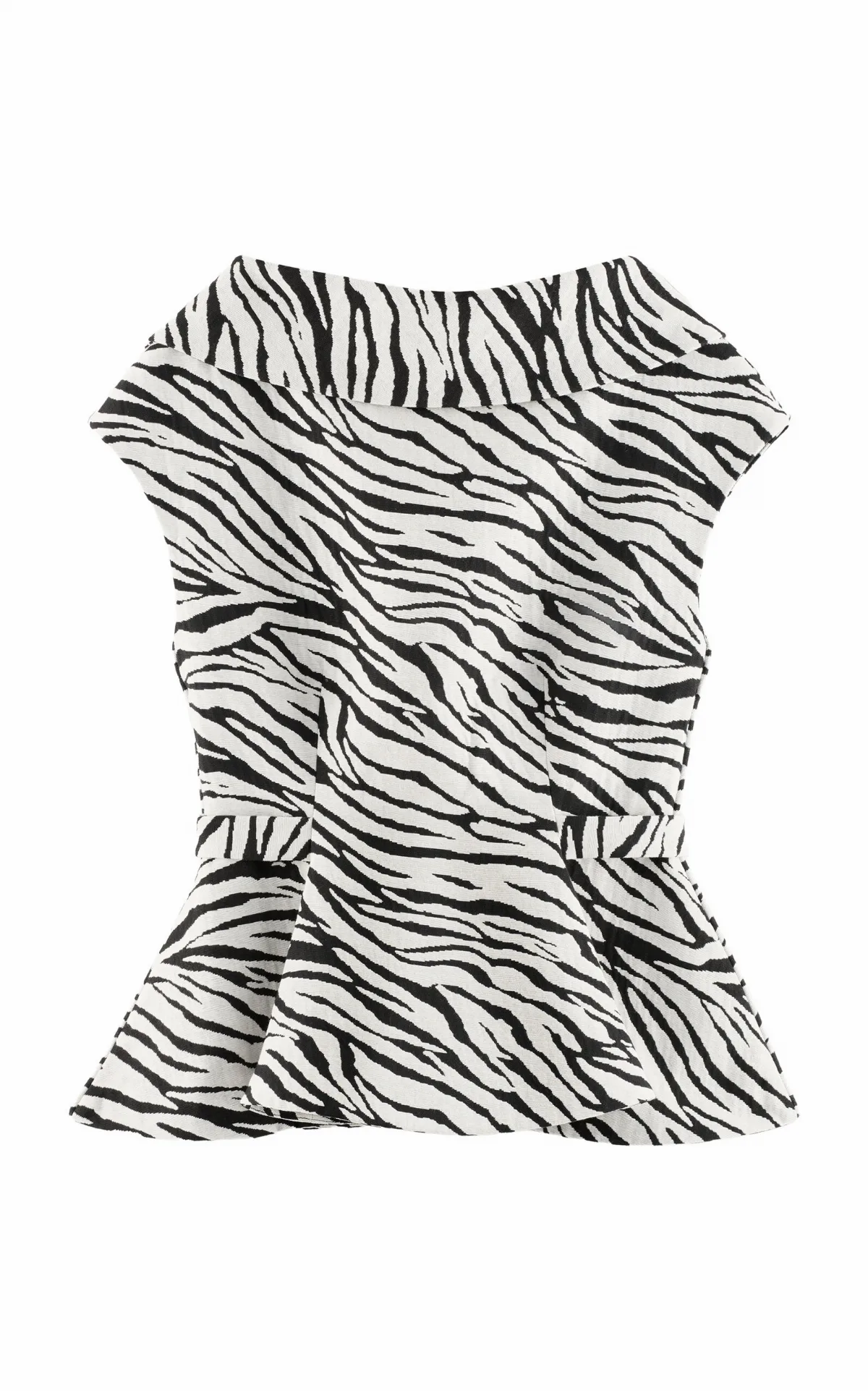 Peplum Cotton-Blend Top by Arakii