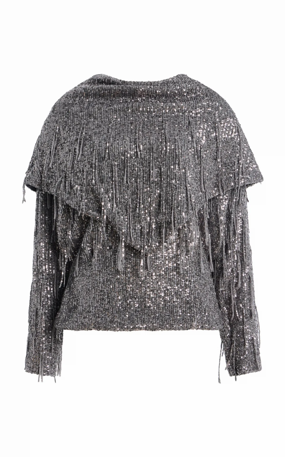 Solar Sequined Satin Top
