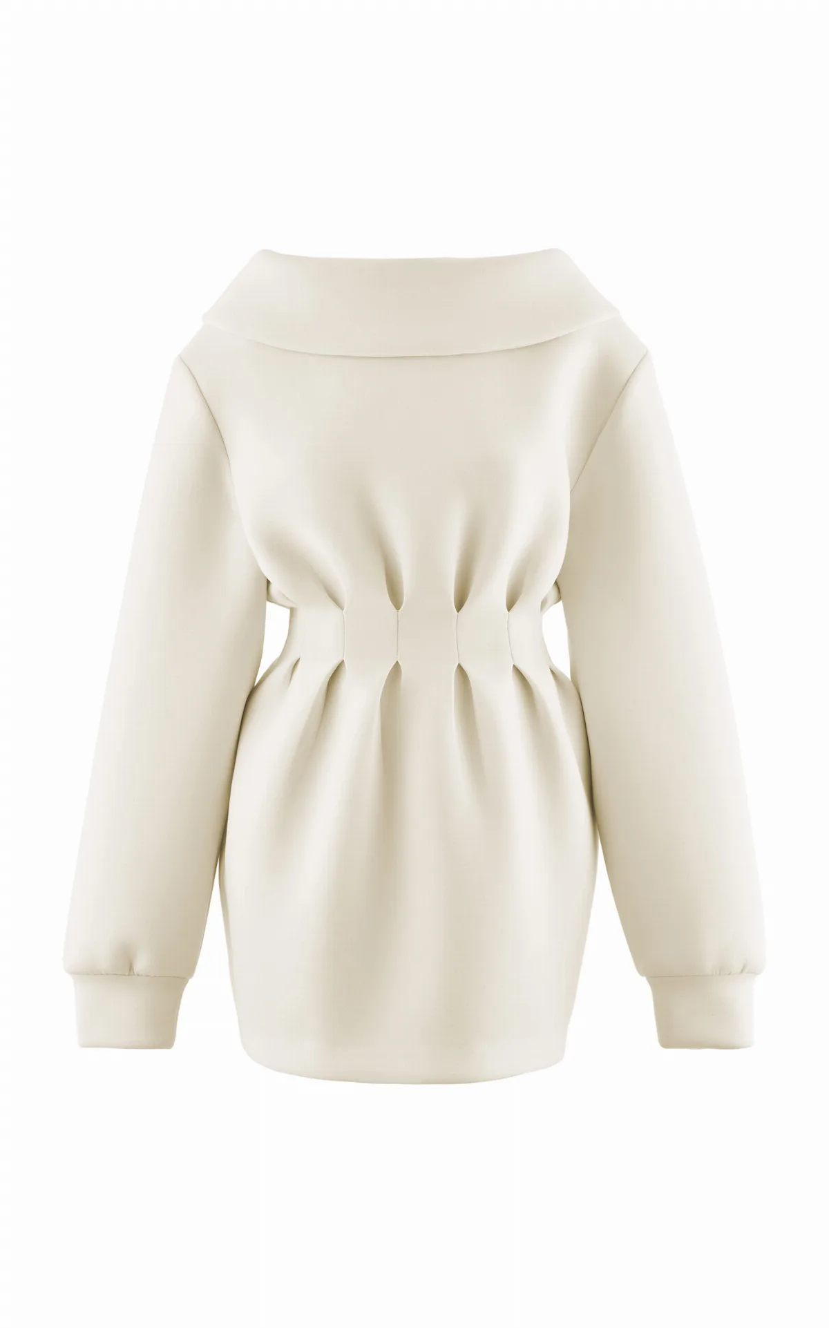 Wide Collar Knit Mini Dress by Arakii