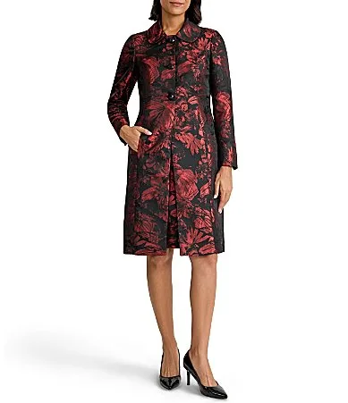 Jacquard Long Jacket by Kasper