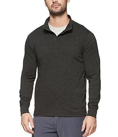 Hero Quarter-Zip Long Sleeve Twill Pullover by Flag and Anthem