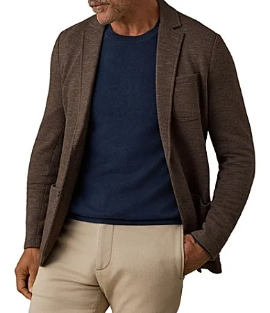 Slim Fit Unstructured Inlet Knit Stretch Blazer by Faherty