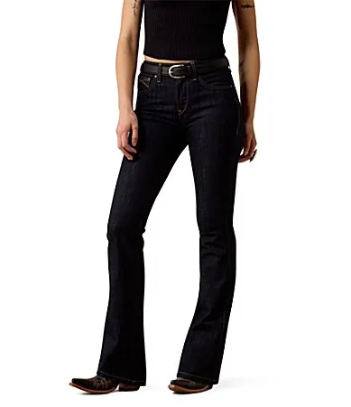Quinn Stretch Denim High Rise Boot Leg Full Length Jeans by Ariat