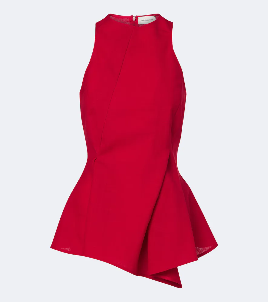 Asymmetric Virgin Wool Top