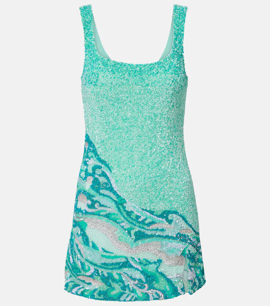 Sea Embroidered Minidress by La Fuori