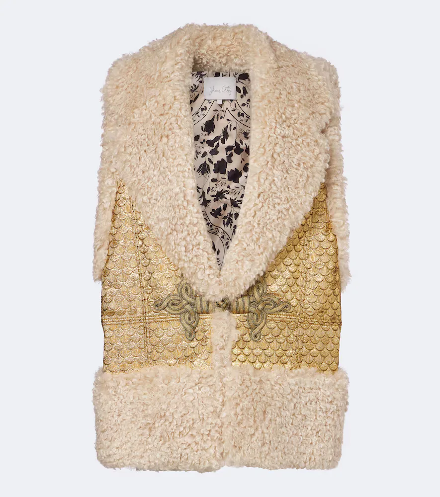 Lurex Jacquard Vest by Johanna Ortiz