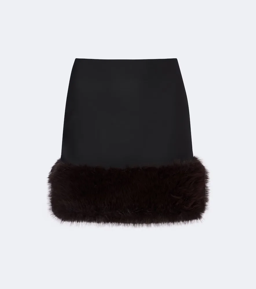 Wool-Blend Miniskirt by David Koma