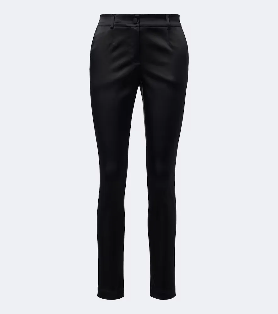 Satin Slim Pants by Dolce&Gabbana