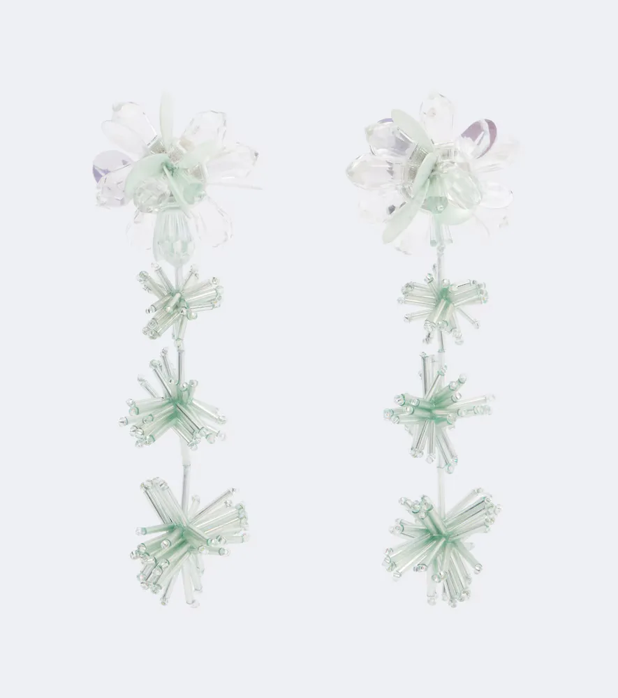 Embellished Drop Earrings by Oscar de la Renta